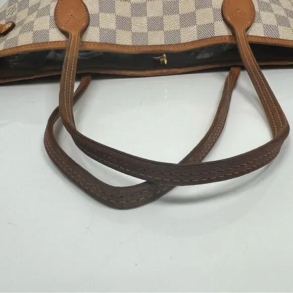Authentic Louis Vuitton Damier Azur Neverfull MM Tote Bag - Picture 14 of 15
